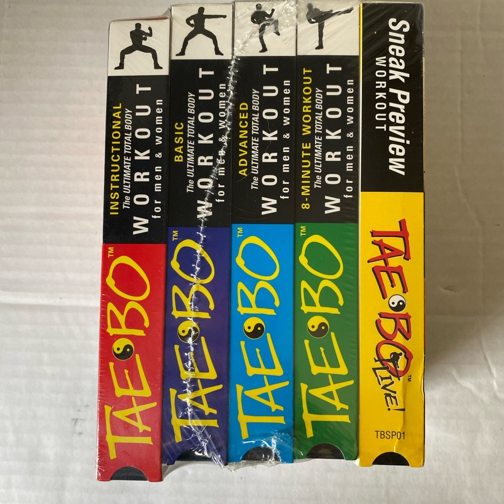 Tae Bo VHS Tape Workout Set New/Sealed - Picture 2 of 6